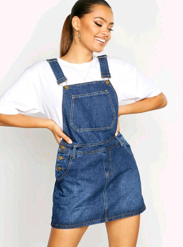H&amp;M Denim dungaree dress