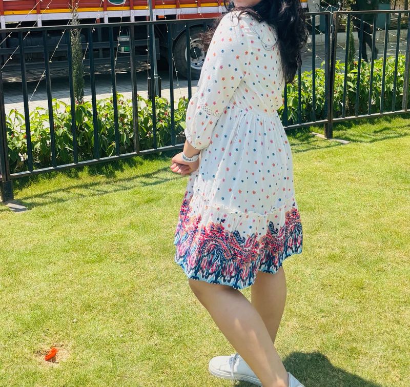 White Polka Dot Dress