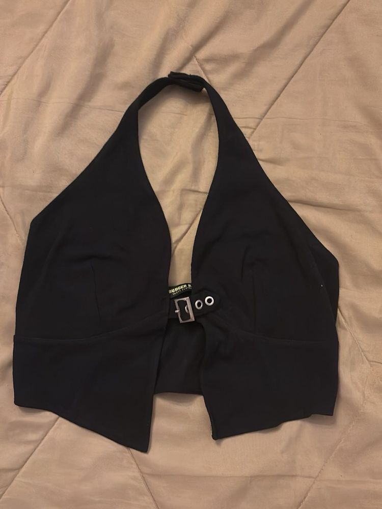 Halter Neck Street Style Crop Top