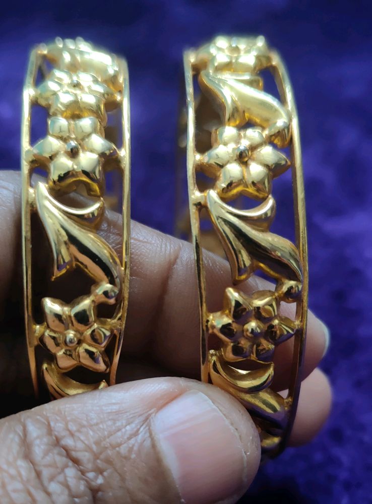 Gold Plated Bangle Jodi (Size 2.2)