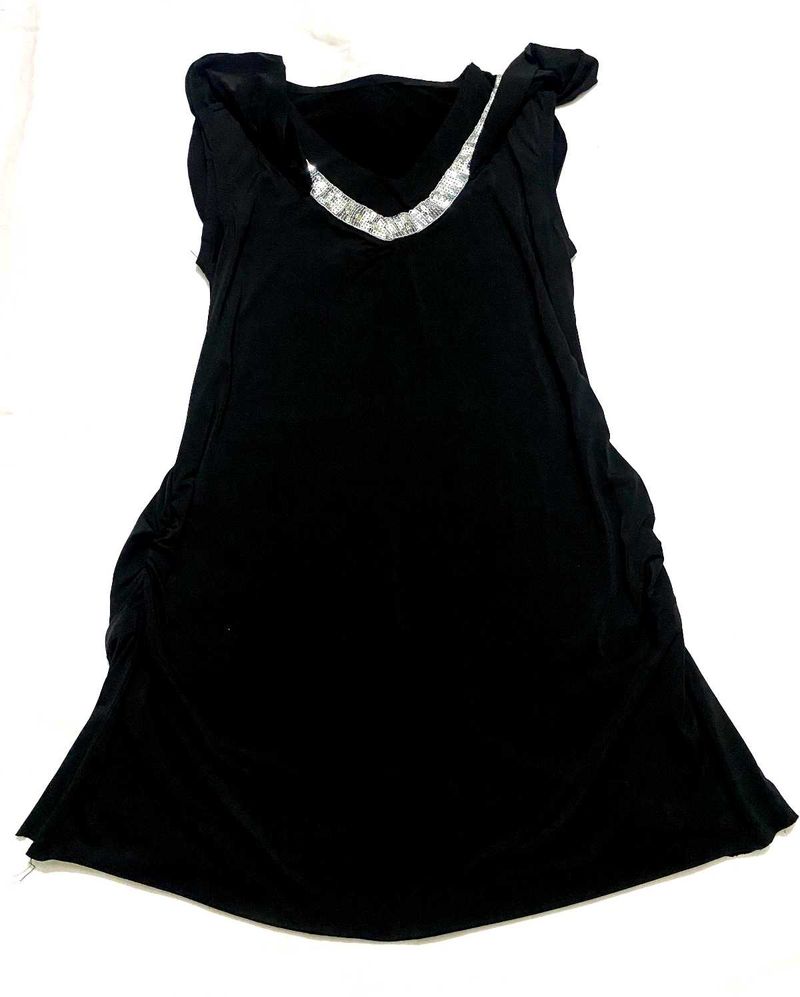 Black Sleeveless Short Dress