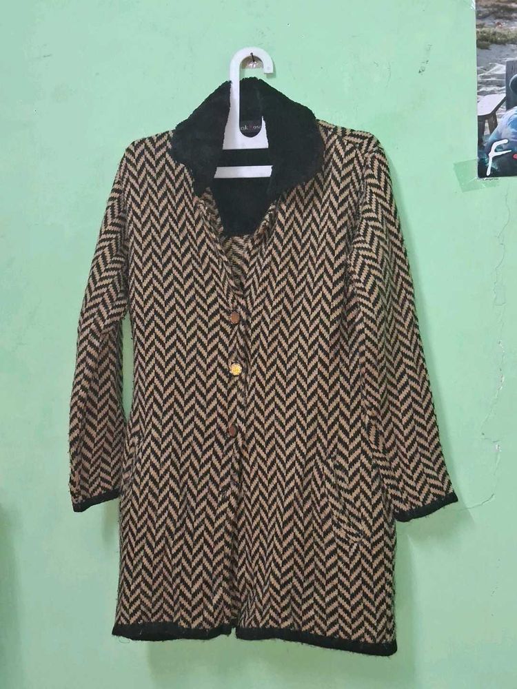 Pink Rose Chevron Sweater