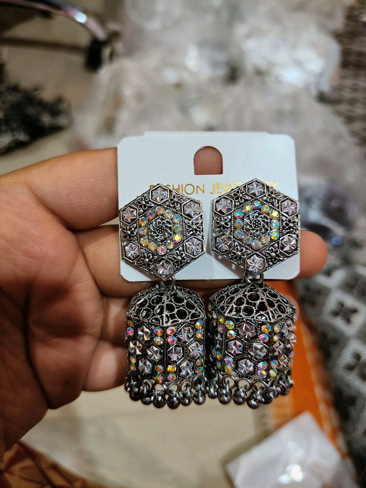 Boho Jhumka Earrings