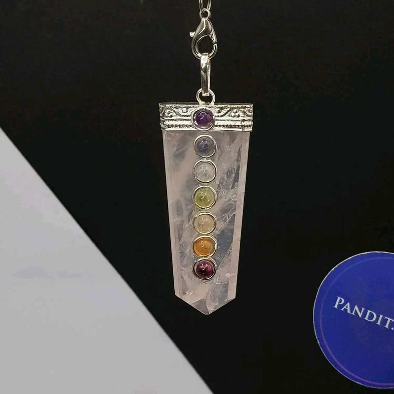 Crystal Chakra Pendant 925 Silver