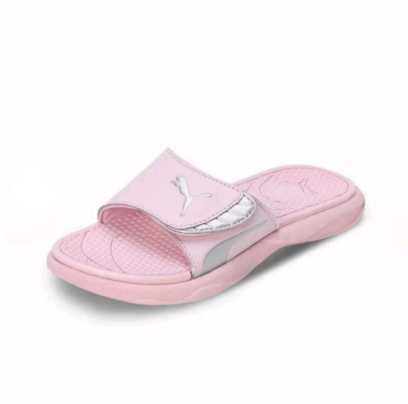 Silver Pink Puma Slidder
