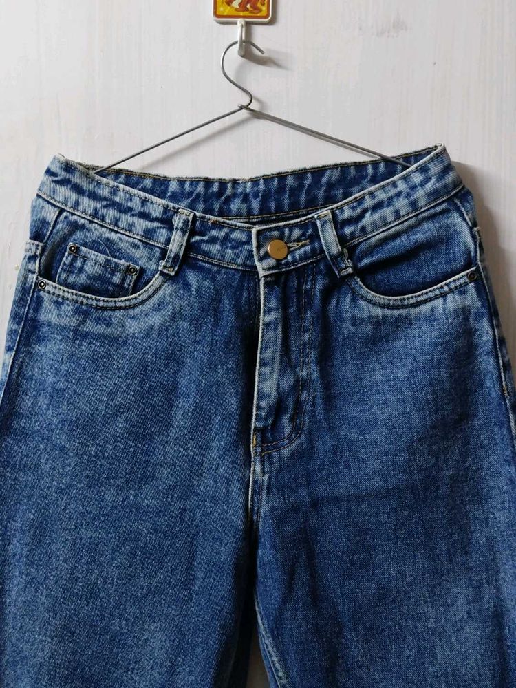Ocean Blue Straight Fit Jeans Waist 28