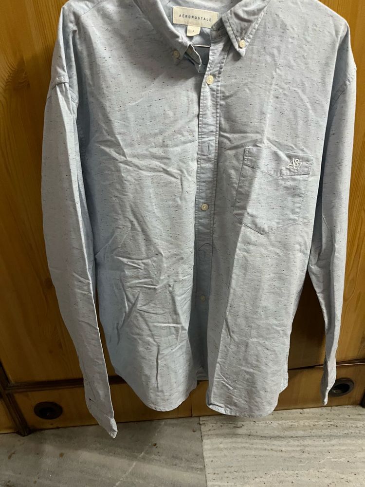 L Size Blue Shirt