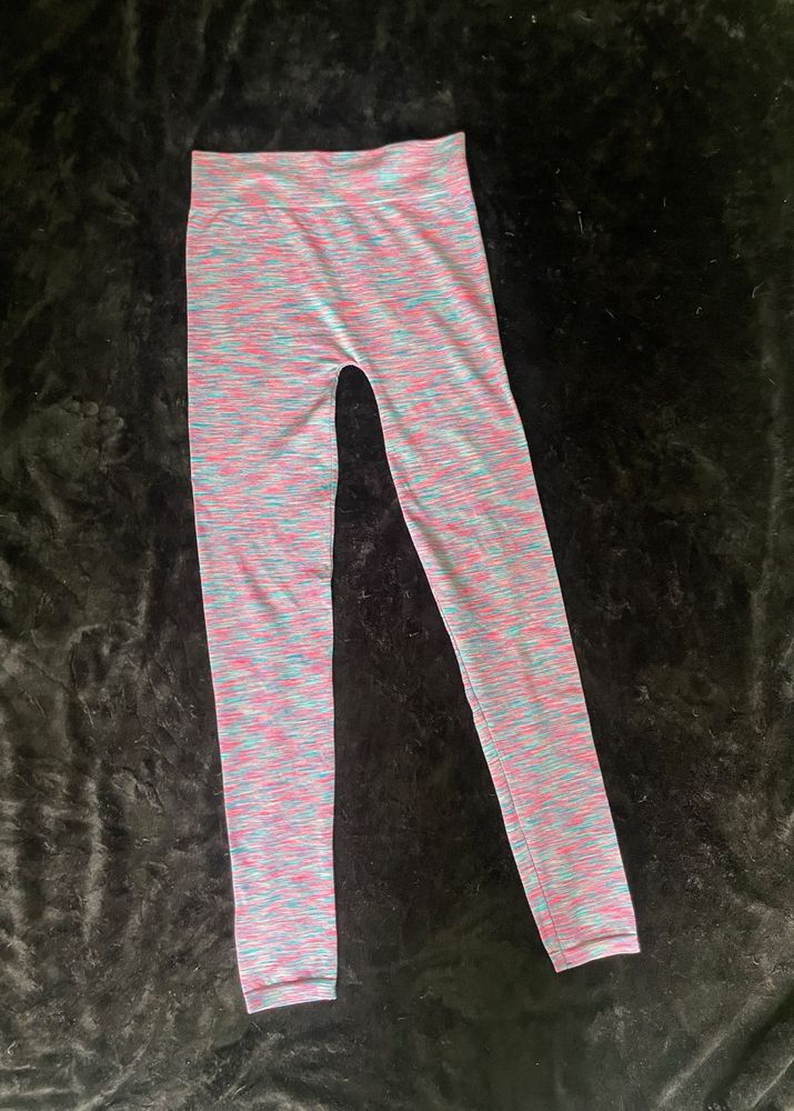 Vibrant Multi-Color High-Waist Stretch Leggings