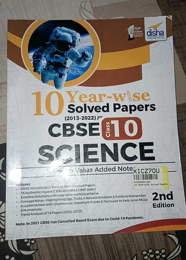 10 Year Science Pyq Cbse (Disha)