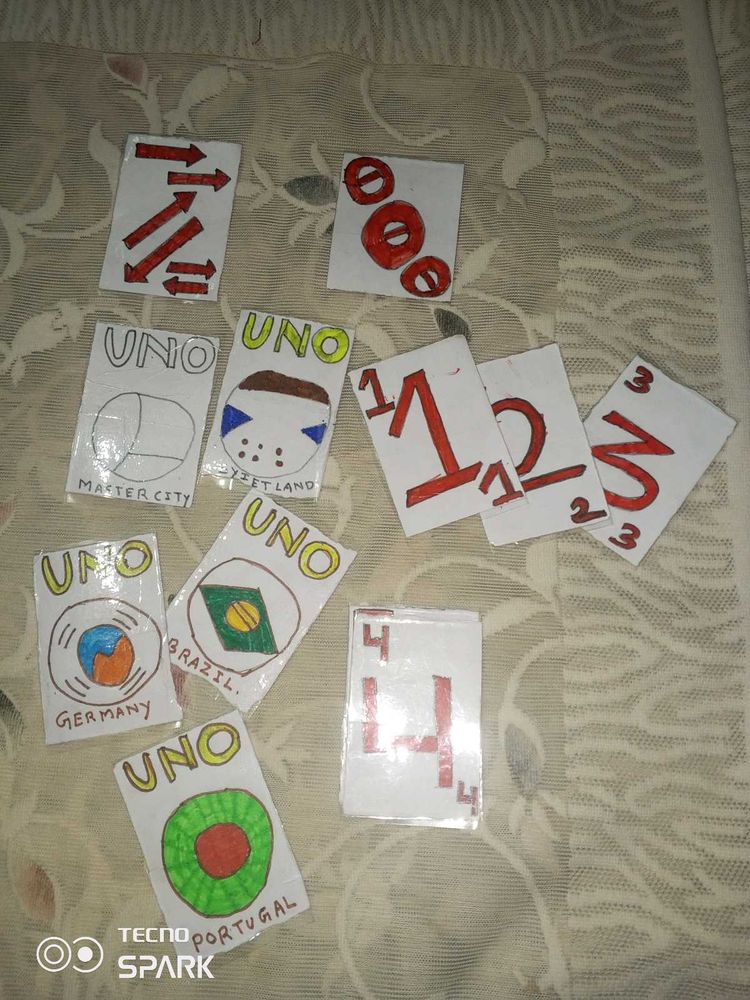 UNO. FLAG CARDS.