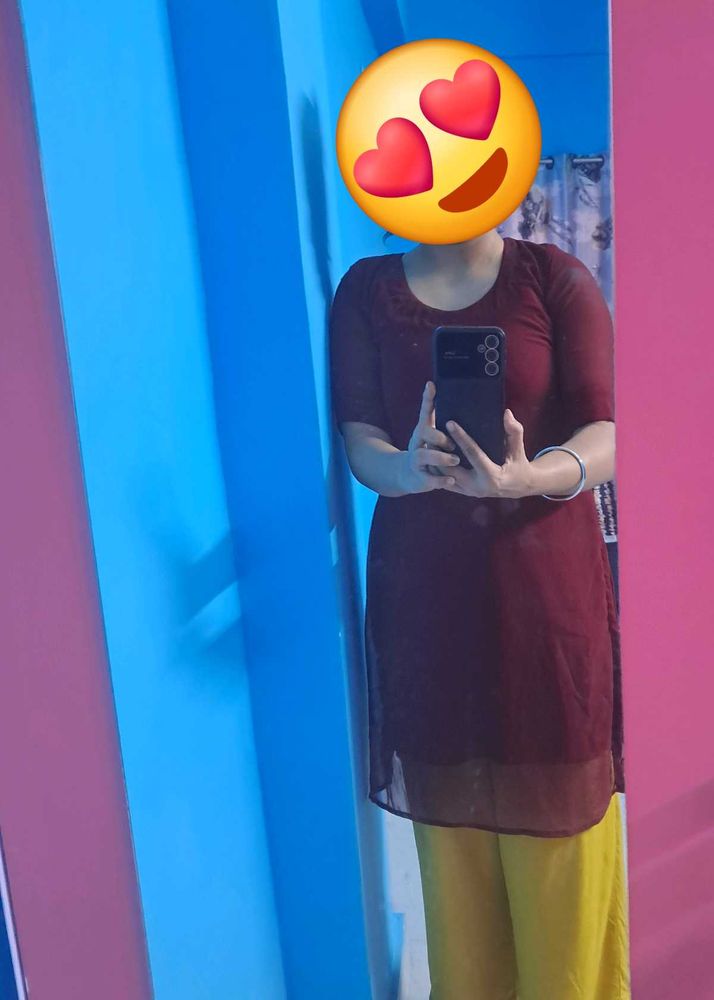 Georgete Short Kurta