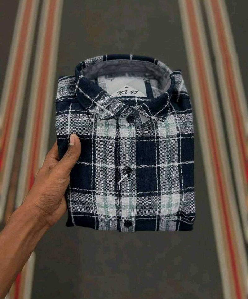 US Imported Rare Textured Plaid Flannel Shirt