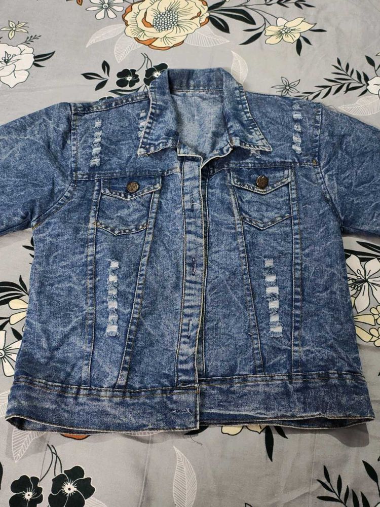 Distressed Denim Jacket