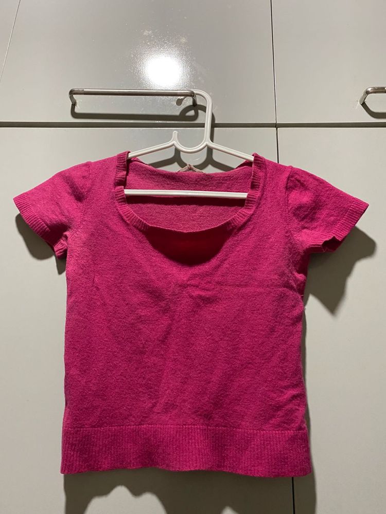 Pink Knit Top