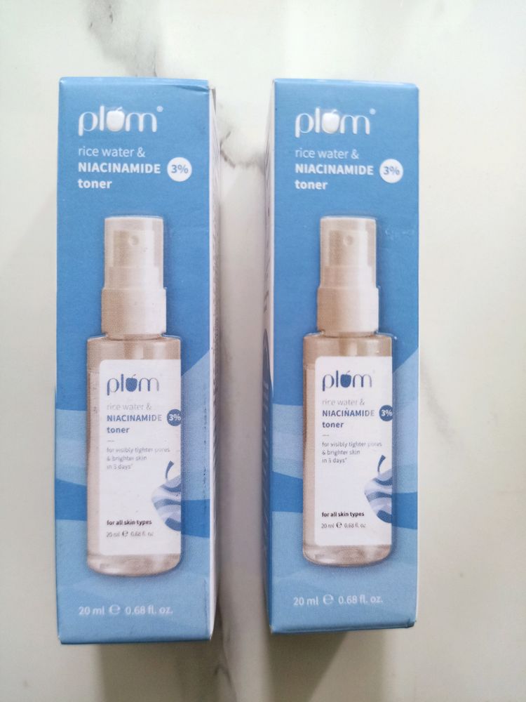 2 Pack ❤️ Plum Rice Water 🍚 &amp; Niacinamide Toner ❤