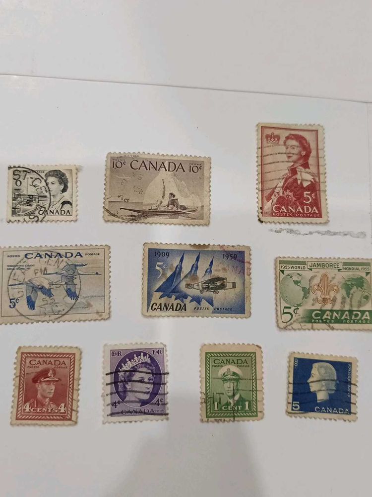 Vintage Canadian Stamp Collection