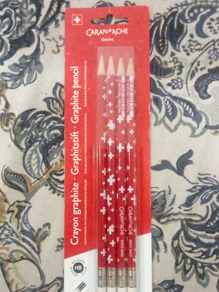 Swiss Made Caran D&#39;Ache Pencils - Set of 4
