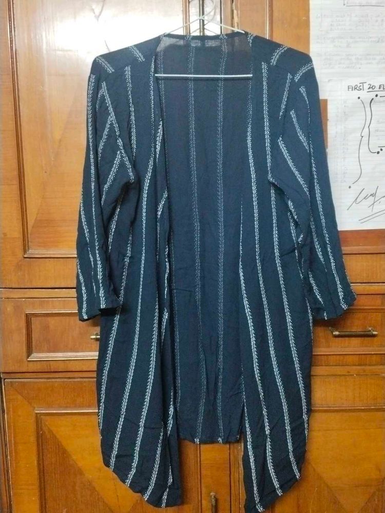 Striped Open Front Cardigan/shrug