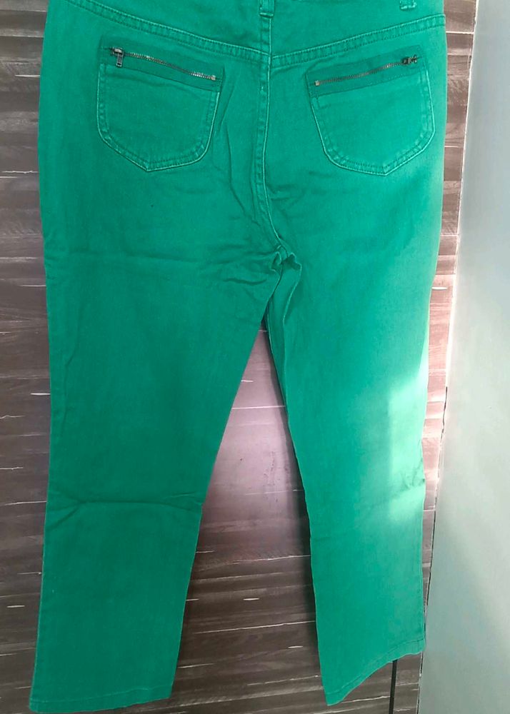 Green Denim Jeans