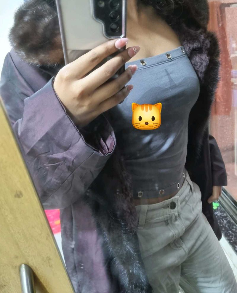 Reversible Faux Fur Trim Jacket