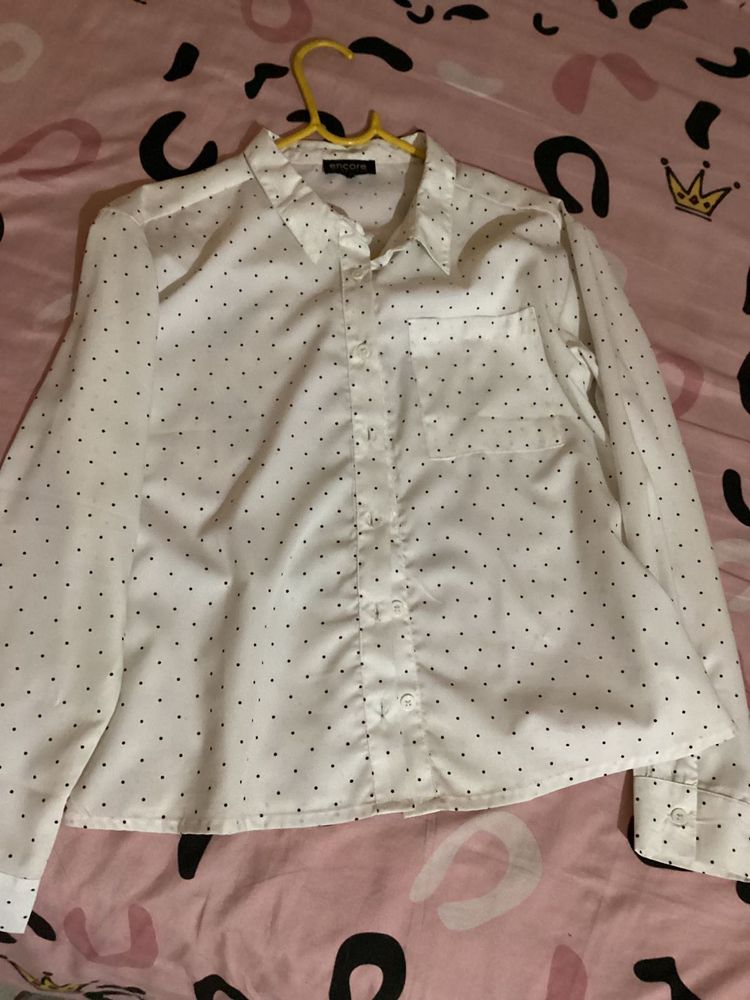 Women White Formal Shirt