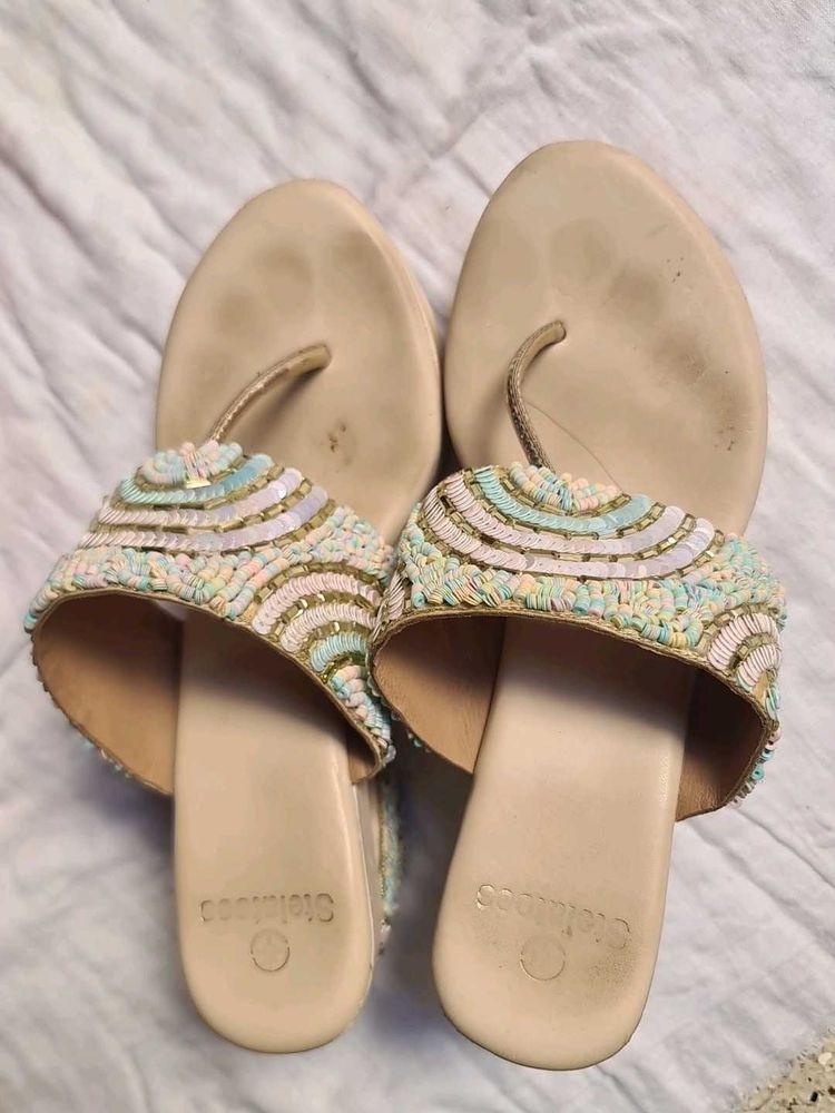 Stoleatoes Sequin Embellished Sandals 👡