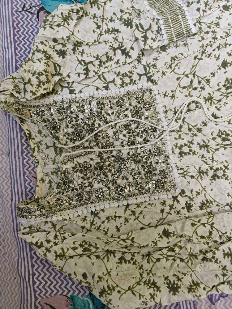 Floral Print Kurta