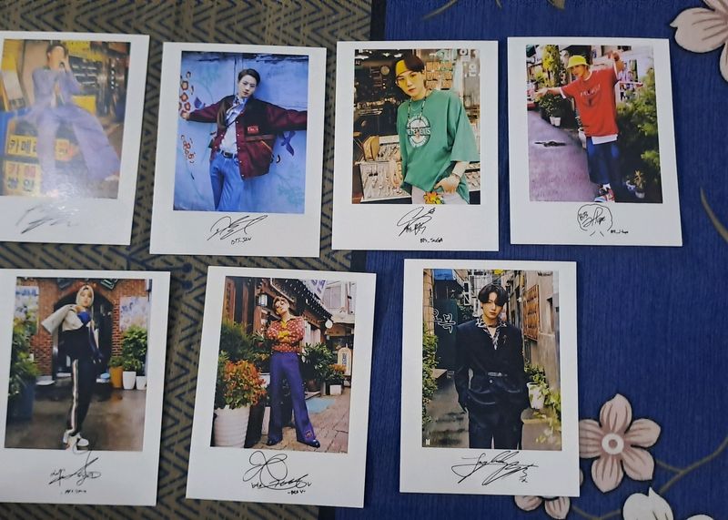 BTS POLOROID WITH SIGNATURE