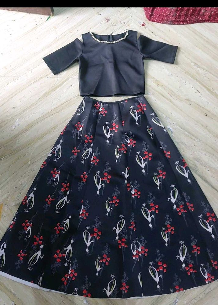 Black Lehanga
