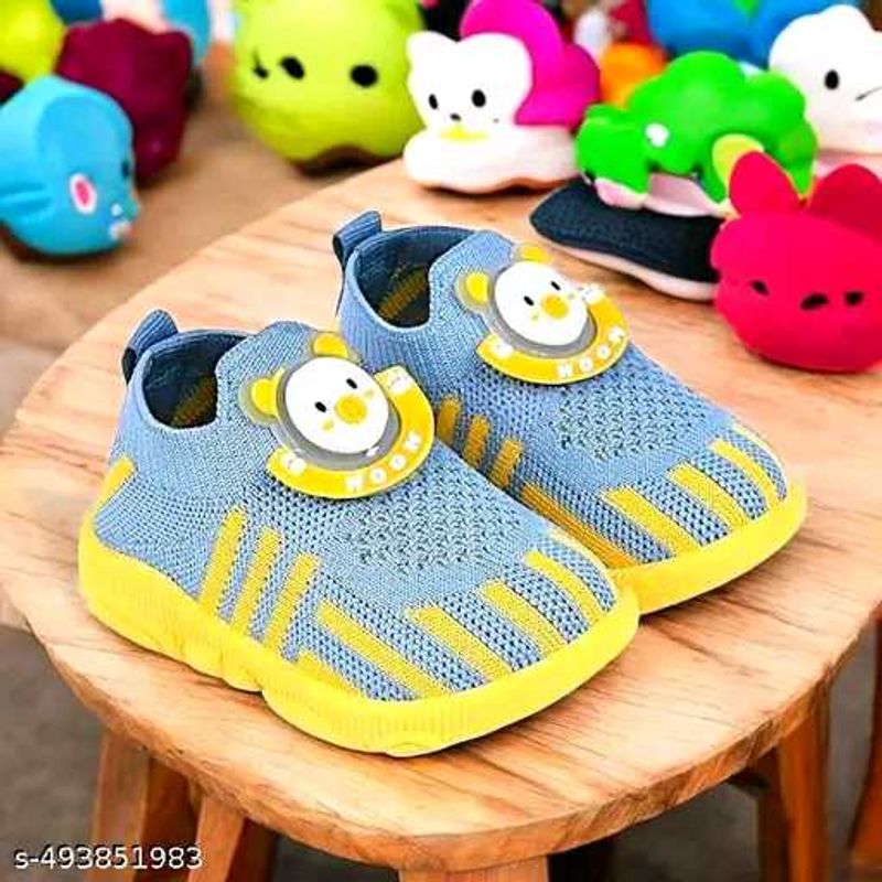 Attractive Colour Kids Knitted Slip-on Music Shoes