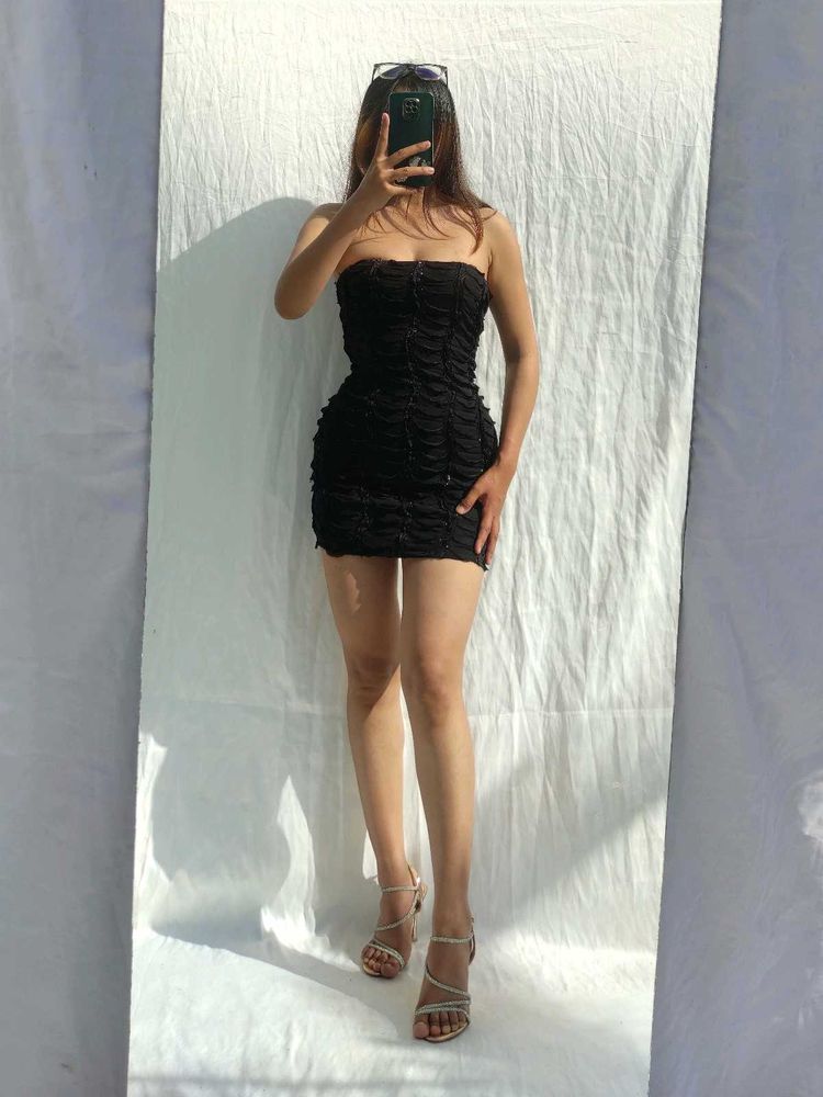 Black Bodycon Mini Dress