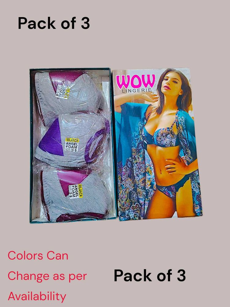 WOW Lingerie - Pack of 3 Bras