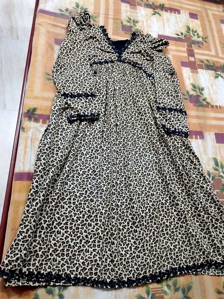 Leopard Print Maxi Dress