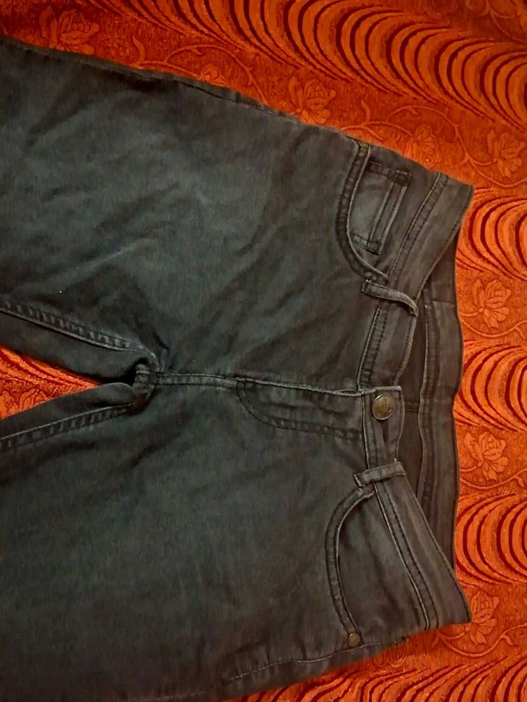 Dark Grey Denim Jeans