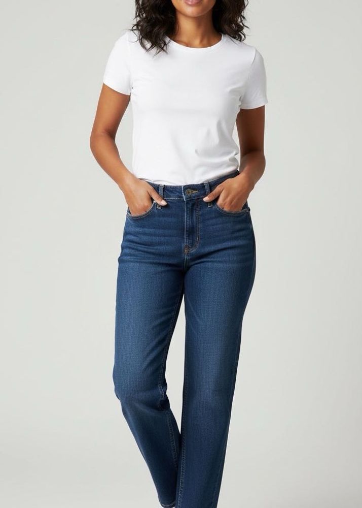 Dark Blue Denim Jeans