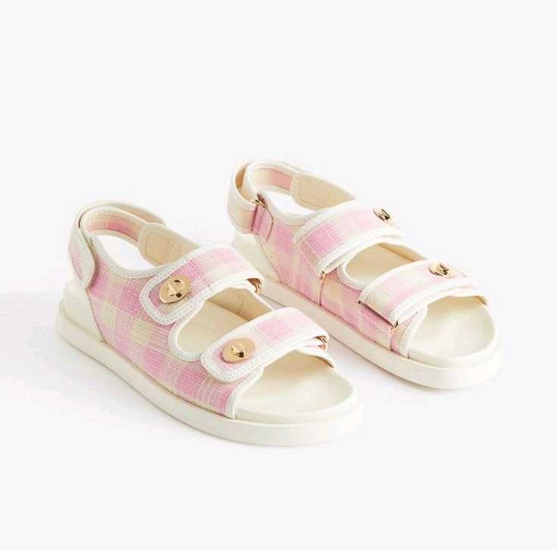 H&amp;M Pink &amp; White Sandal