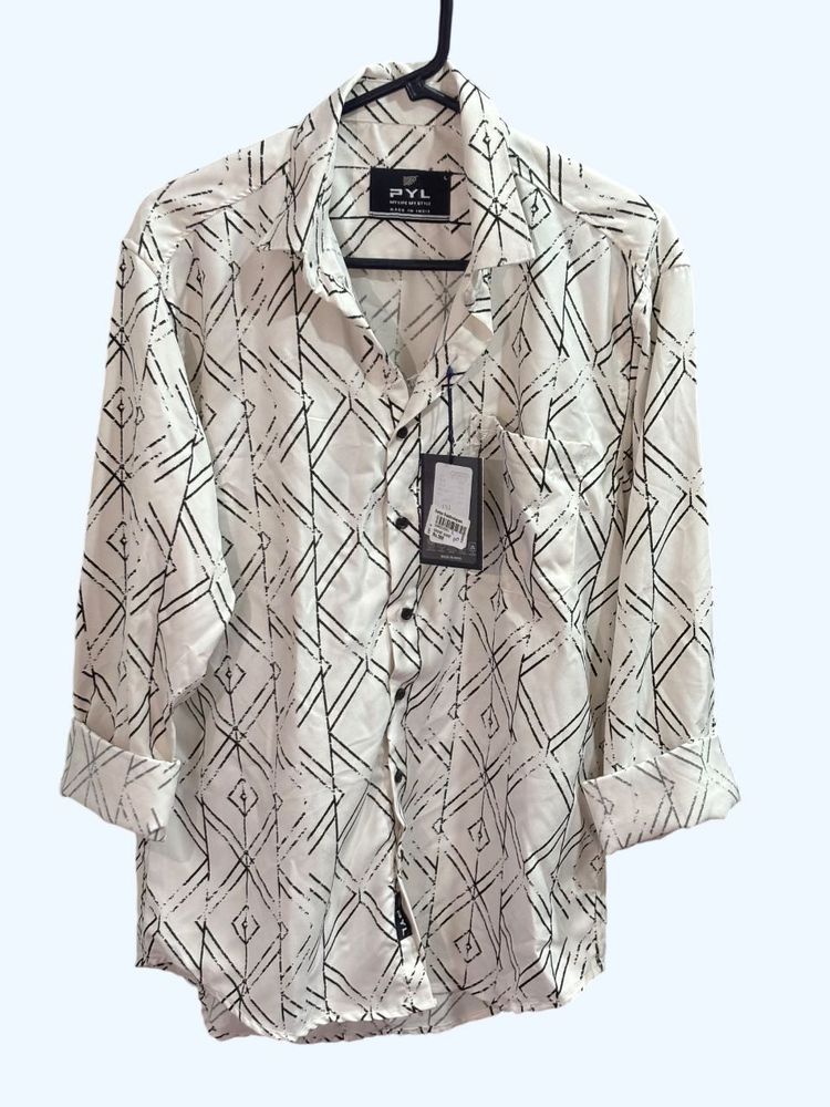 PYL Geometric Print Shirt