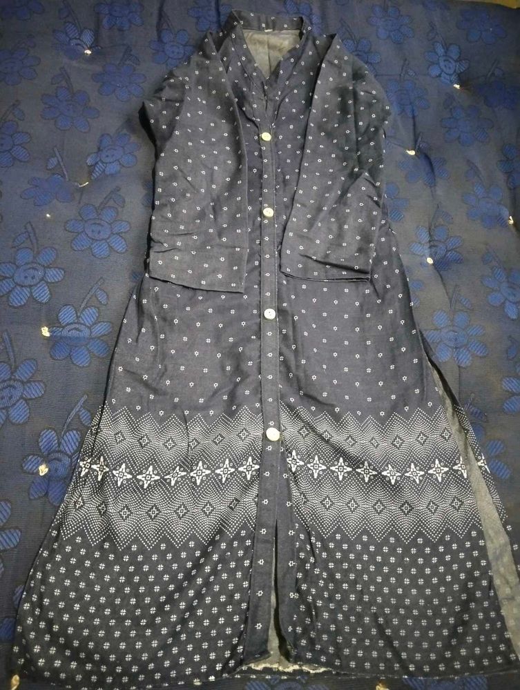 Patterned Shirt Dress