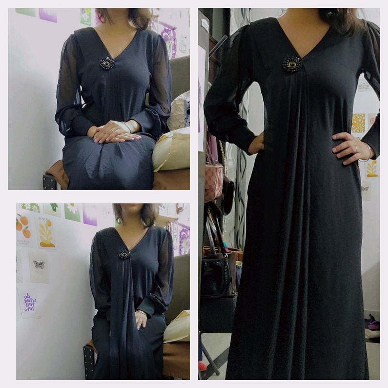 Black Party Wear Gown
