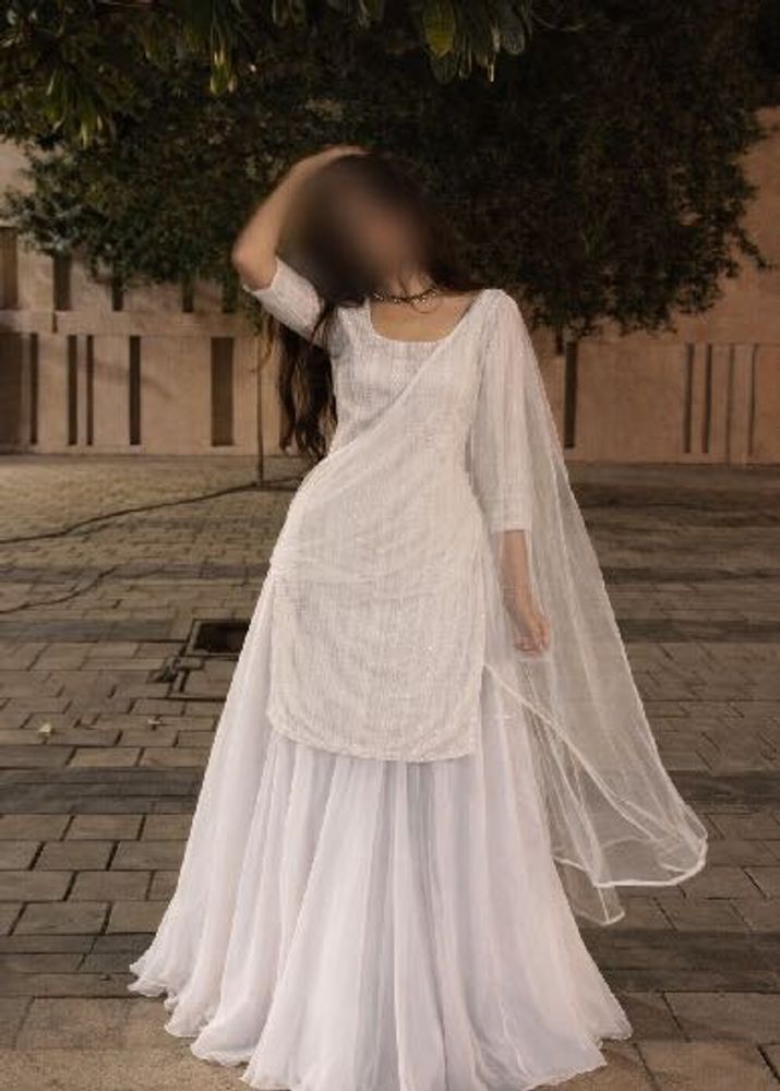 Elegant White Embroidered Kurta Set