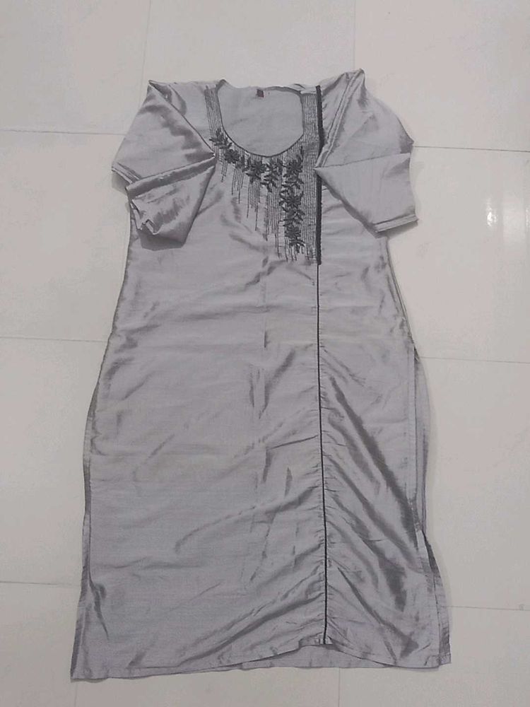 Elegant Grey Kurta