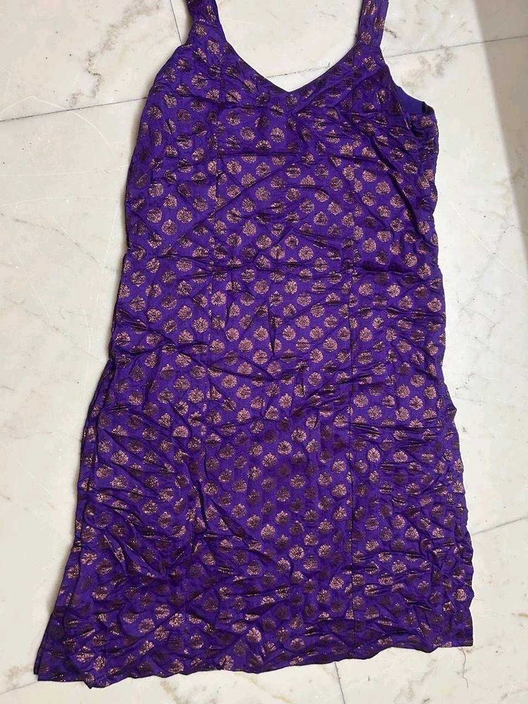 Purple churi daar pjami suit