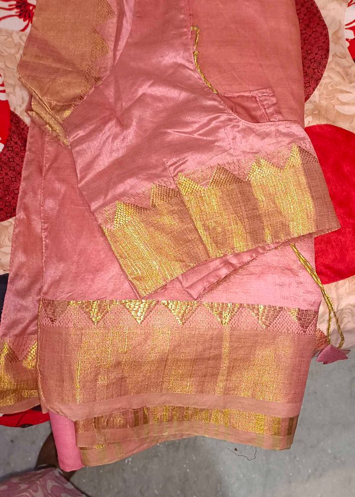 With Blouse Sahit Cotton Saree