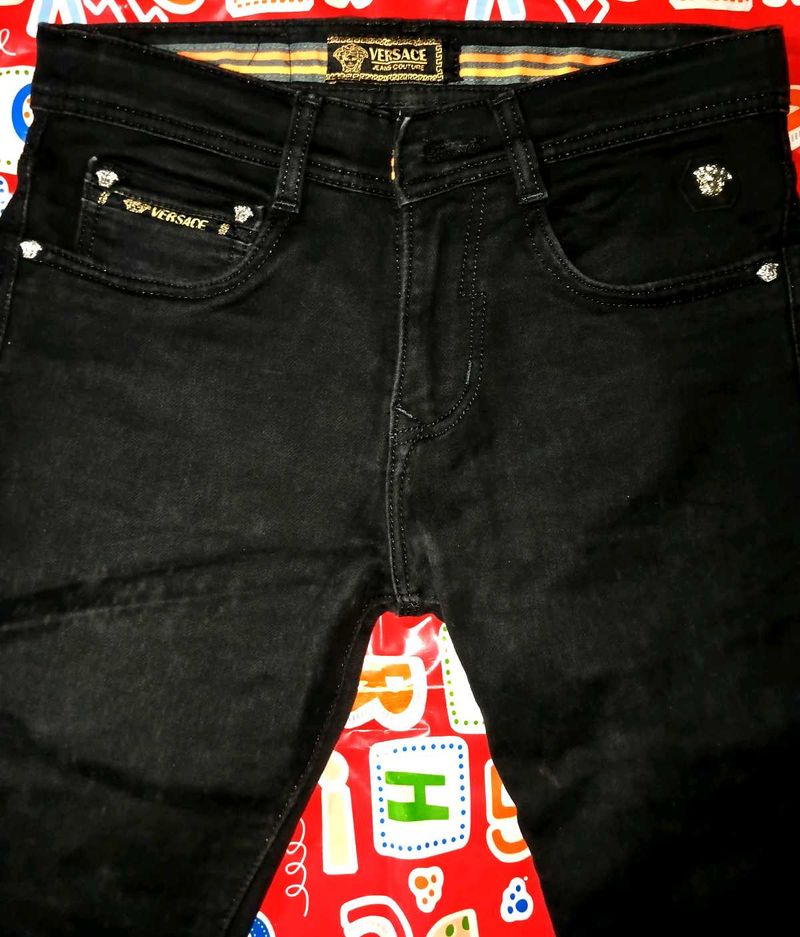 Versace Black Jeans. Size (28)