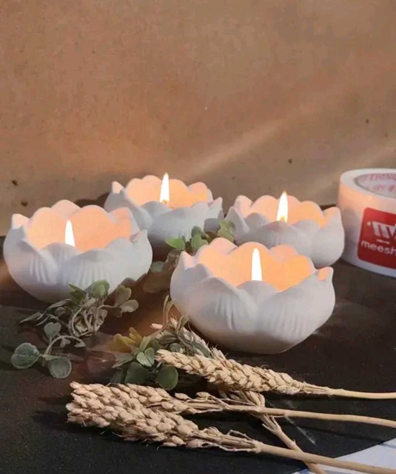 Lotus Candle Holders (Set of 3)