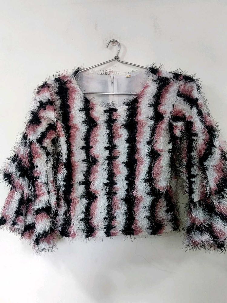 Fluffy Crop Top