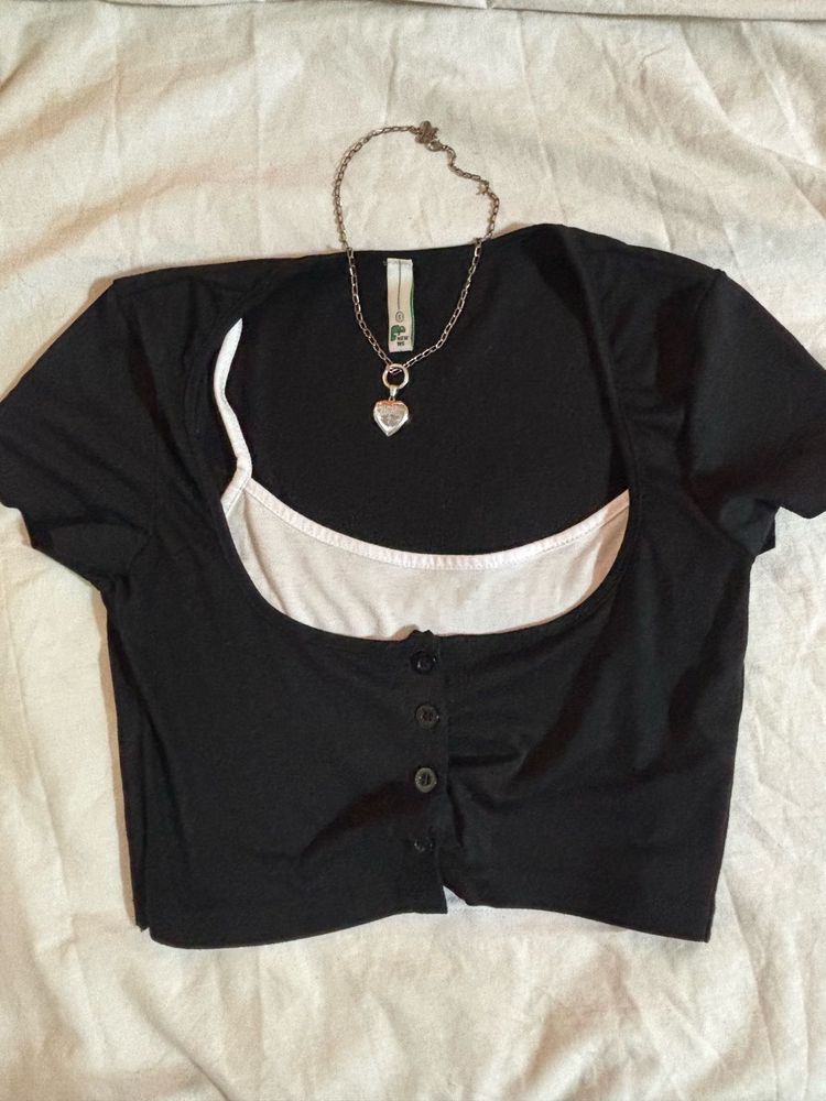 two piece short sleeve top