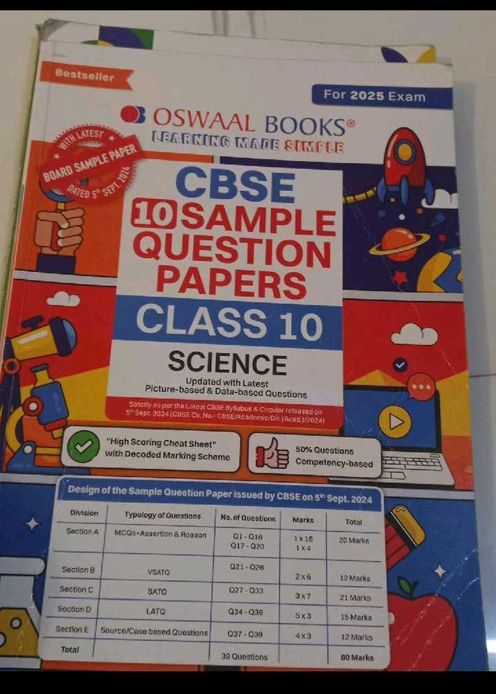 Class 10 Science Sample Paper Oswaal
