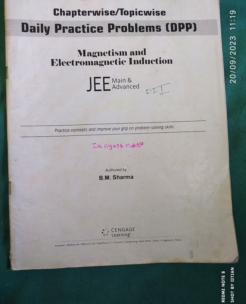 Cengage DPP Of Magnetic And EMI