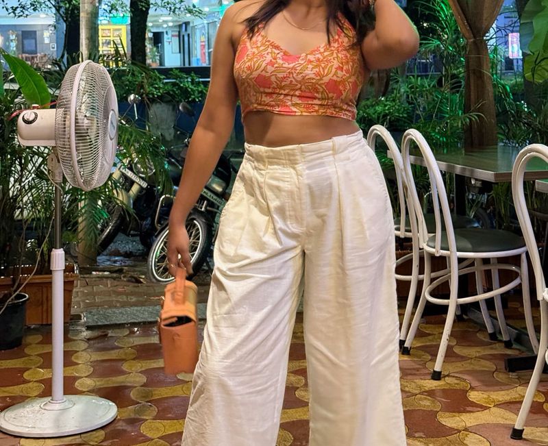 Floral Print Halter Top